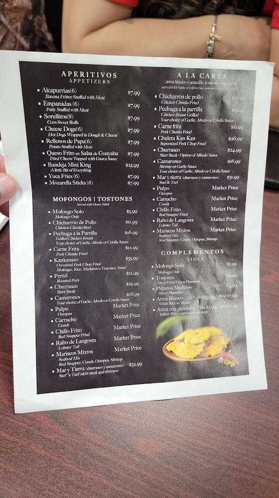 The Mofongo King Menu image 4